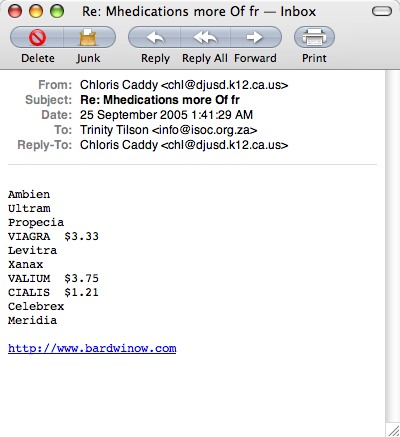sample spam